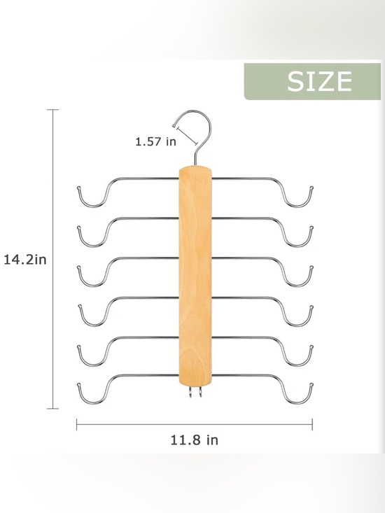 Other - Wood & Chrome Multi-Tier Hangers - Set of 3